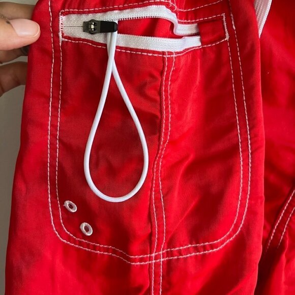 Toes on the Nose Mens Board shorts size 34 / red / EUC - Picture 5 of 9